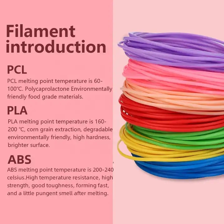 20 colors 1.75mm 3d pen filament pcl