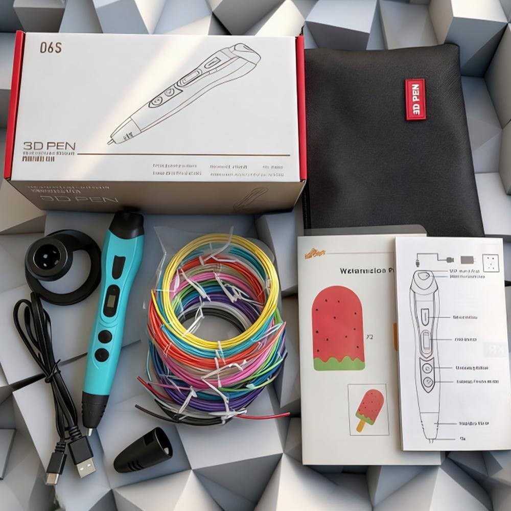 3d printing pen, 3d stereoscopic drawing pen, clog free, easy to operate, 3 speed adjustment, exquisitely made, even filament output, perfect gift for valentine