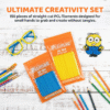3doodler start 3d printing filament refill pack (x100 strands of plastic) orange