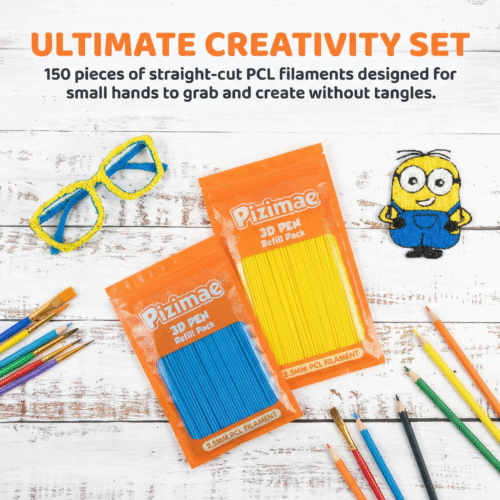 3doodler start 3d printing filament refill pack (x100 strands of plastic) orange